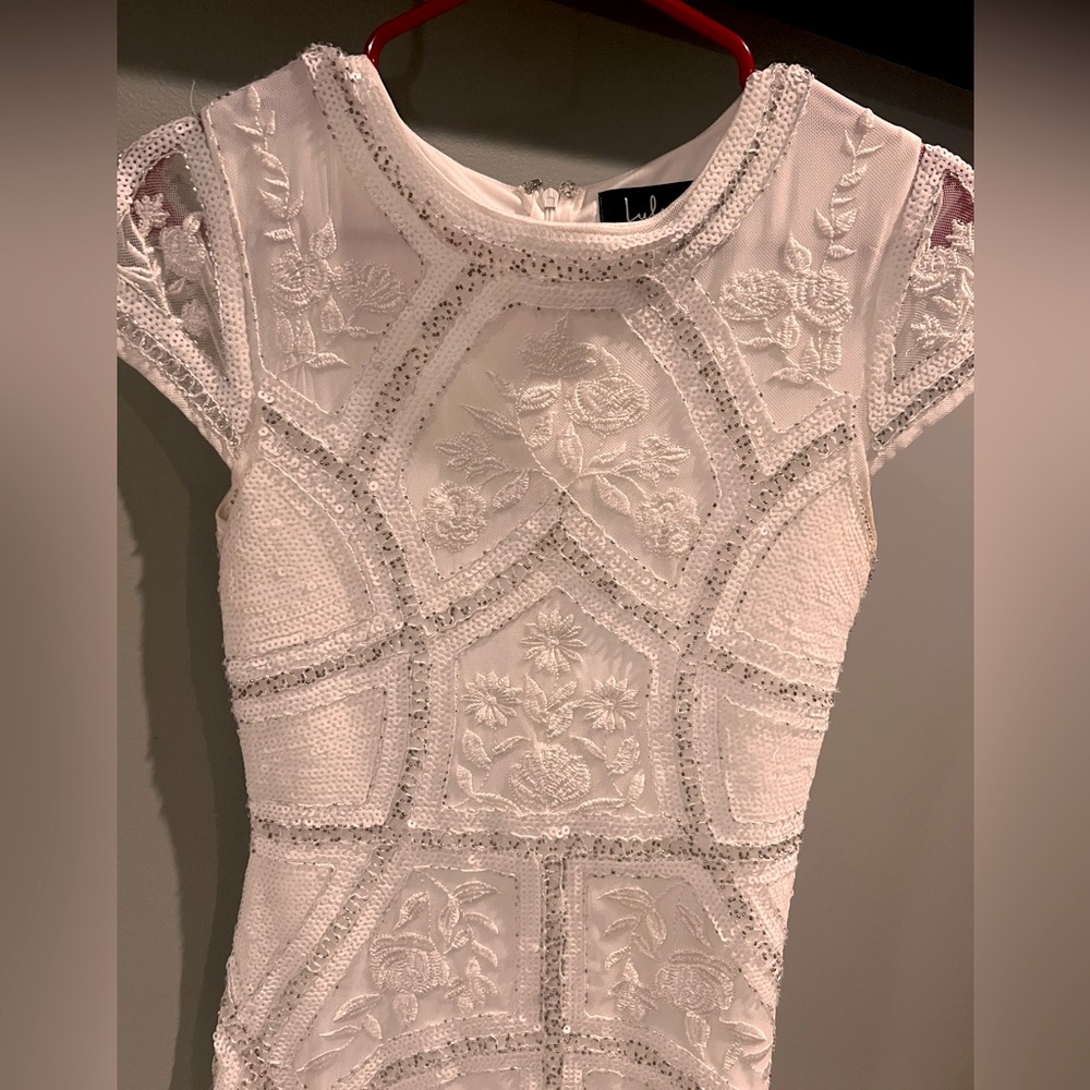 Beaded White Dresss